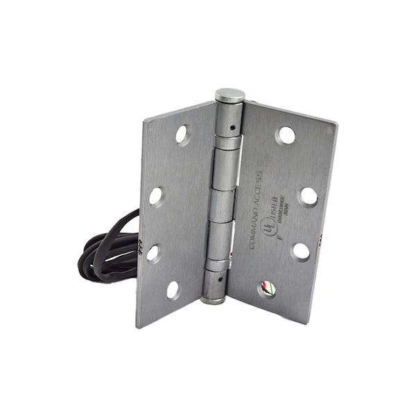 4-1/2" x 4-1/2" Electric 4 Wire Hinge with 18GA and 26GA Heavy Gauge Wires BB1279 Steel Base US26D